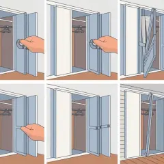 Drzwi łamane DIY: Jak zrobić szafę krok po kroku? Oszczędź!