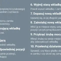 Wymiana wkładki w drzwiach bez klucza: Poradnik DIY krok po kroku
