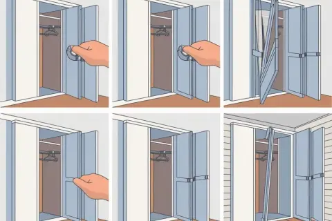 Drzwi łamane DIY: Jak zrobić szafę krok po kroku? Oszczędź!