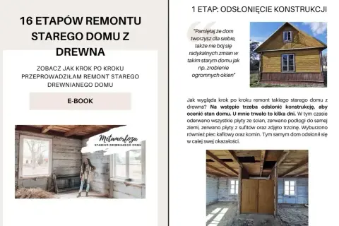 Remont starego drewnianego domu krok po kroku. Zobacz, jak powstaje wymarzony dom, odsłaniając jego konstrukcję.
