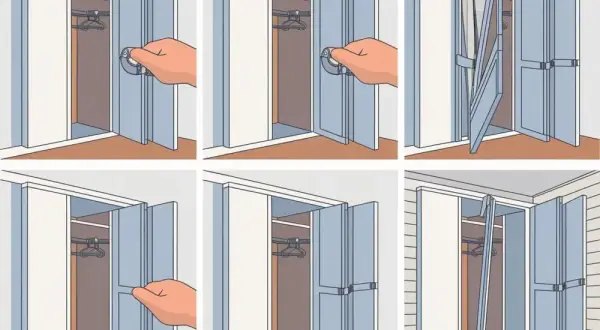 Drzwi łamane DIY: Jak zrobić szafę krok po kroku? Oszczędź!